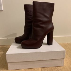 Theory Burgundy Obsidian Boots/Booties